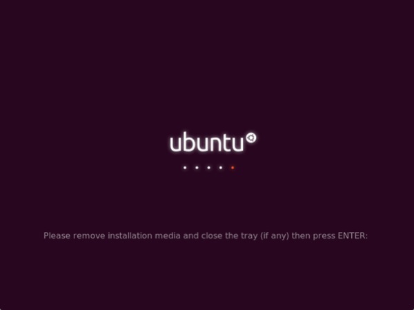 Ubuntu終了完了