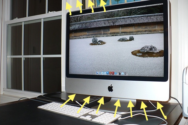 iMacのエアフロー